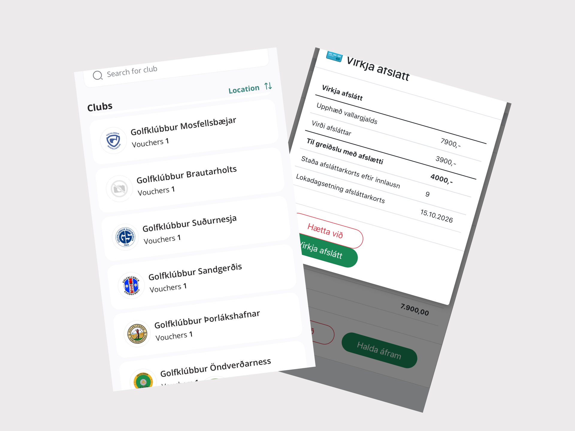 GolfNext leiðbeiningar