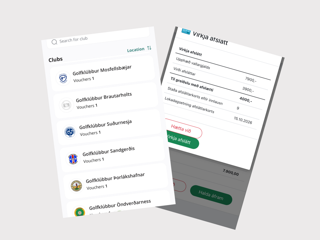 GolfNext leiðbeiningar