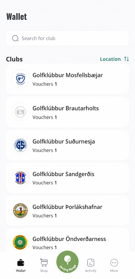 GolfNext forsíða