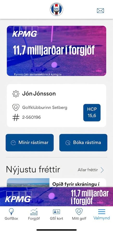 Mitt Golf forsíða
