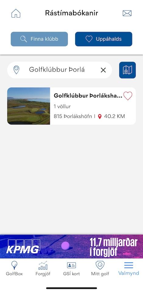 Mitt Golf rástímabókanir